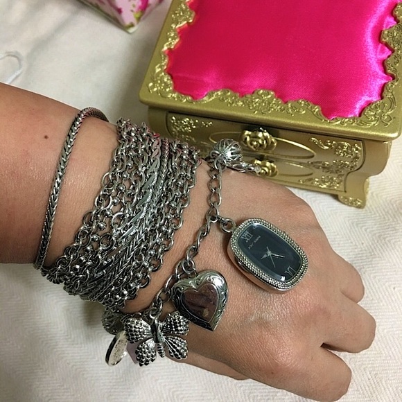 ?NEW?Betsey Johnson stone metal watch main image 5